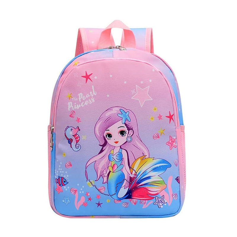 CURTEK Mermaids Backpack for Girls, Kindergarten BookBag Princess School Shoulder Bag for Travel Daypack Kids School Bag