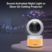 VTech [Upgraded] VM5463-2 Video Baby Monitor 5" LCD with 2 Cameras, Battery 12 Hrs. Video Mode, Pan Tilt Zoom, Color Night Light, Glow On The Ceiling Projection, Sound Activated Features, Two-Way Talk