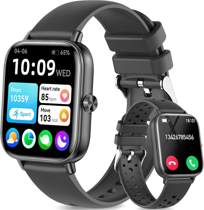 Smart Watch for Women(Answer/Make Call), 1.83" HD Touch Screen Fitness tracker with Heart Rate SpO2 Sleep Monitor,100+ Sport Modes, IP68 Waterproof Smartwatch compatible with iOS & Android, Pink