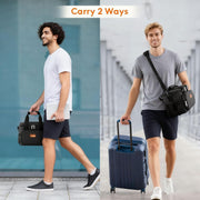 Medium Lunch Bag Insulated Lunch Box Soft Cooler Cooling Tote for Adult Men Women, Black 12-Can (9L)