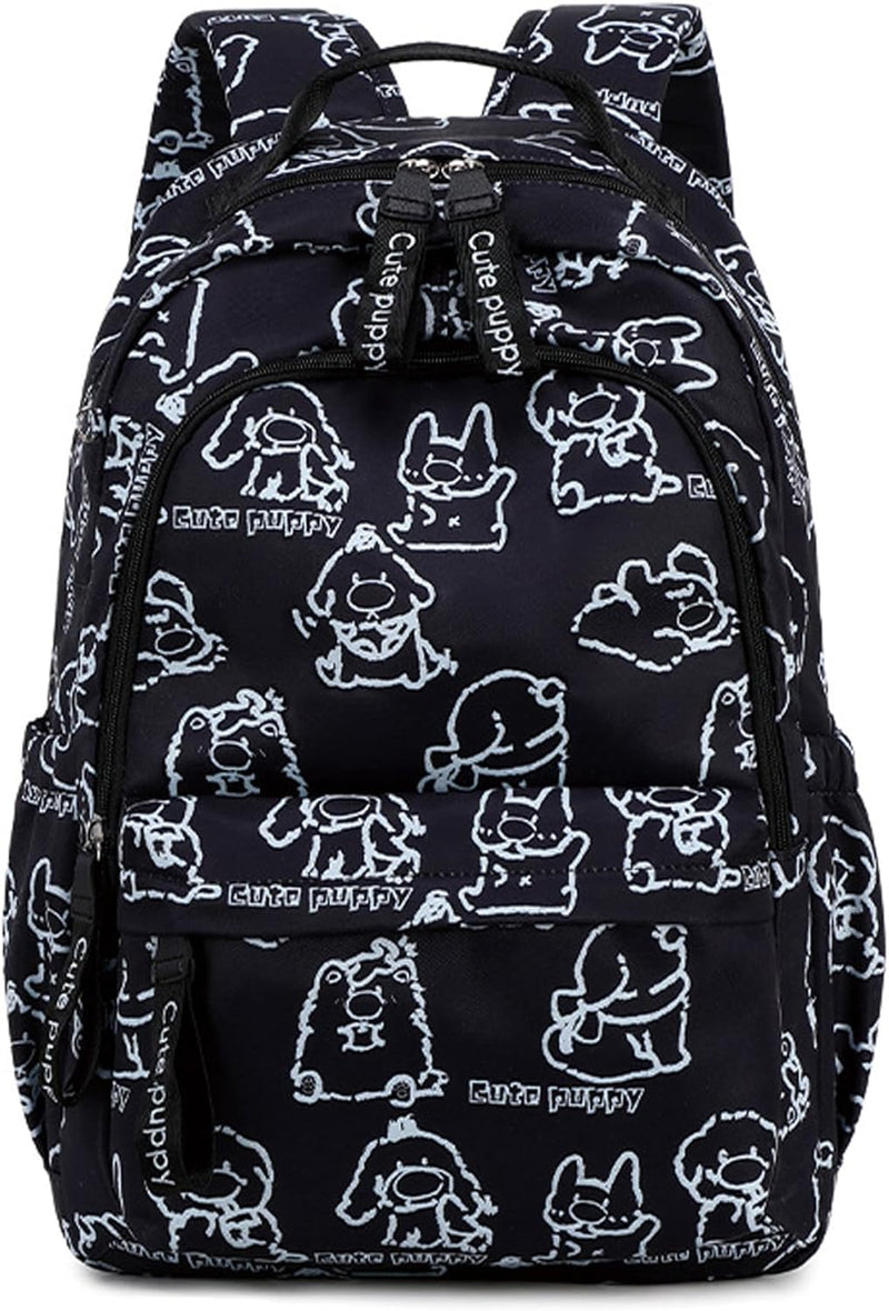 Mfikaryi Cute Cat Casual Daypack Teens Elementary School Backpack Students Bookbag for Girls Boysâ€¦