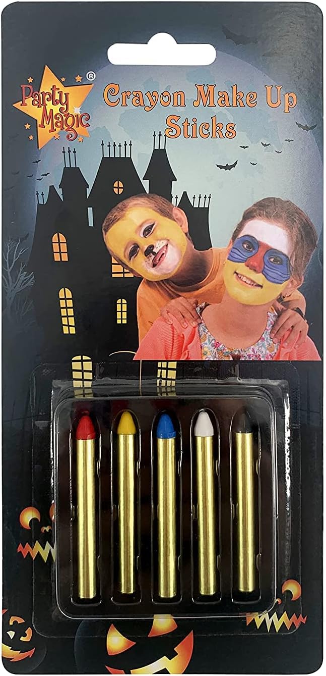 Halloween Crayon Make Up Sticks 5 Colour