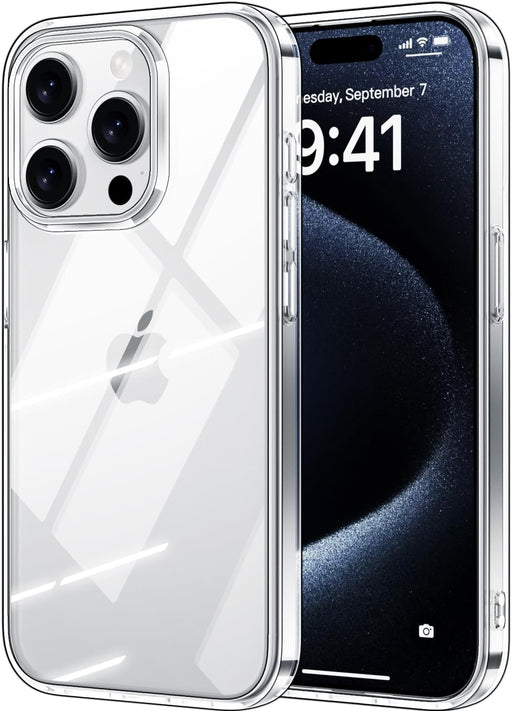 X-level Compatible with iPhone 15 Pro Case Clear Thin Soft TPU Slim Fit Mobile Phone Cover Anti-Slip Grip Scratch Resistant Phone Cases for iPhone 15 Pro