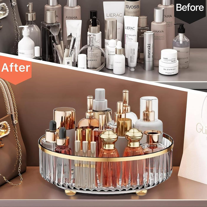 VUCATIN Rotating Makeup Organizer, Lazy Susan Cosmetic Organizer 360 Rotating, Round Turnable Storage For Make Up, Kitchen, Cosmetic, Perfume Organizer (1)