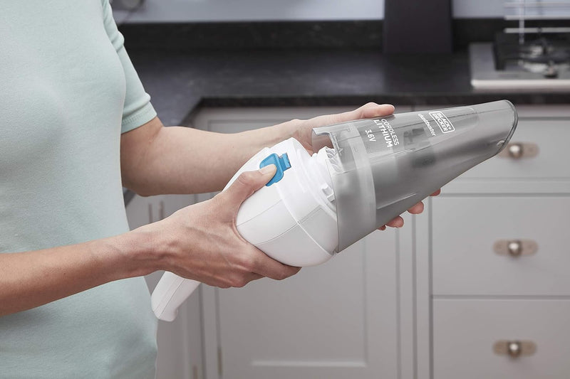 3.6V Cordless Handheld Portable Vacuum Cleaner With Lithium-Ion Battery 1.5Ah, 8AW Suction Power, 325ml Bowl Capacity, For Quick and Easy Cleaning NVC115JL-B5 2 Years Warranty