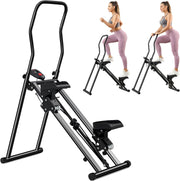 Vertical Climber, Pro Stair Stepper for Full-Body Workout, Compact & Foldable Cardio Exercise Stair Climber with Extended Step Range, Improved & Adjustable Handlebar & Pedals (Random Color)