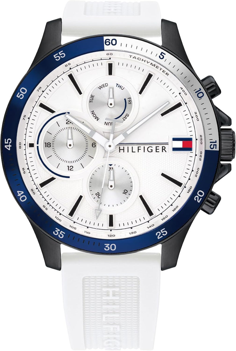 BANK Men Watch, Analog - WHITE / WHITE