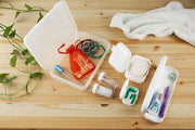 4basix Travel Kit Containers, Containers for Toiletries, Cream Jars and Make Up Compartments (Pink)
