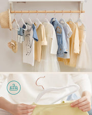 SONGMICS Baby Kids Clothes Hangers Pack of 50, White UCRF027W01