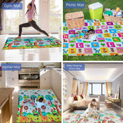Mumfactory play mat | floor mat | baby play mat | playmat | 200 * 180 * 1.5 CM | Extra Thickness (Garden/Animals)