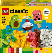 LEGO Classic Creative Food Friends Playset, Creative Role-Play Toy for Boys and Girls, Assorted Bricks to Build a Cupcake, Ice Cream, Avocado & Taco, Building Set for Kids Aged 4 and Over 11039
