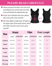 Waist Trainer for Women, Tummy Control Vest for Weight Loss, Corset Shapewear with Adjustable Shoulder Strap, Black, M