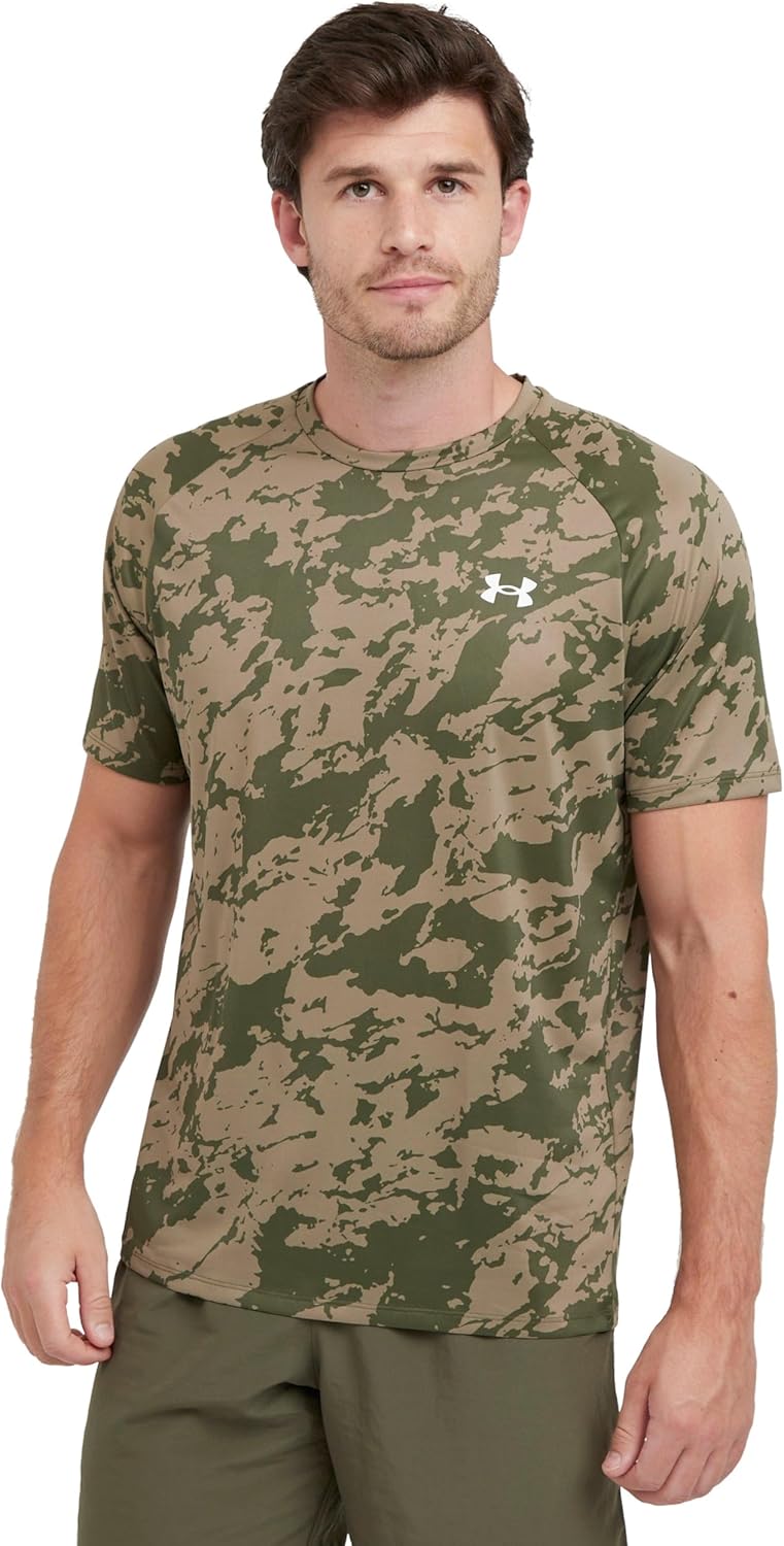 mens Ua Tech 2.0 1/2 Zip T-shirt (pack of 1) - GREEN
