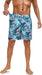 Mens Swim Trunks with Compression Liner 2 in 1 Quick Dry Beach Swimming Trunks Swim Shorts with Zipper Pockets