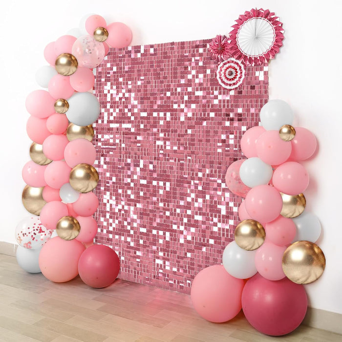 LuoluoHouse Shimmer Wall Panel Sequin Backdrop 36 Panel Birthday Wedding Background Decoration Walls Anniversary Engagement Decorations