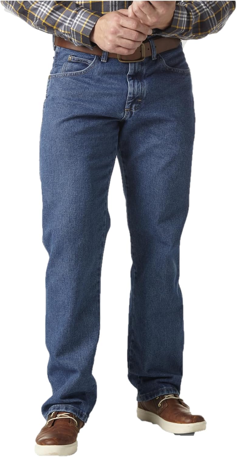 Men's Rugged Wear Stretch Jean Stonewashed Big - Antique Indigo
