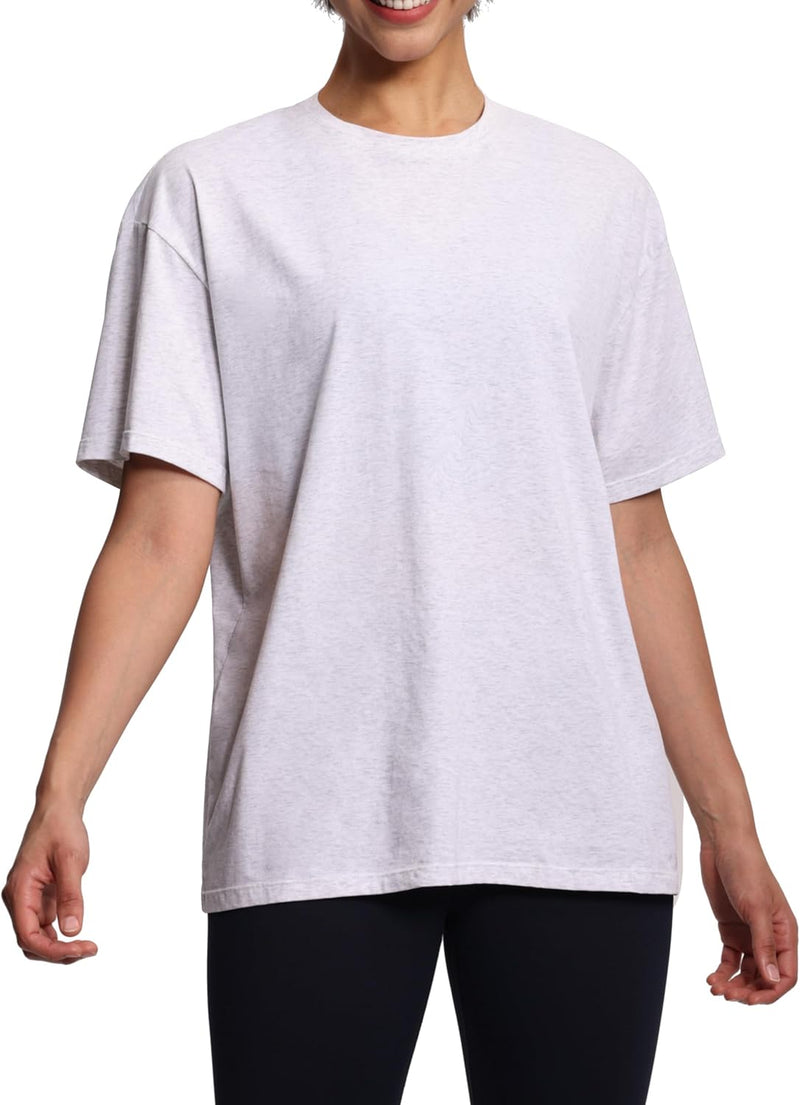 THE GYM PEOPLE Women's Casual Oversized T-Shirts Summer Crewneck Short Sleeve Workout Basic Tee Tops