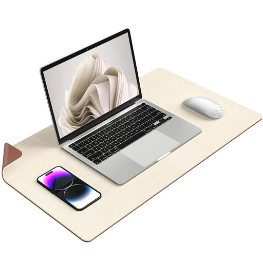 Aothia Mouse Mat Small protector Pad - Multifunctional Dual-sided Office Mouse Pad,Smooth Surface Soft Desk Pad,60cm x 35cm Waterproof Desk Mat, Pu Leather Desk Cover for Office/Home