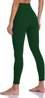 Colorfulkoala Women's High Waisted Tummy Control Workout Leggings 7/8 Length Yoga Pants with Pockets