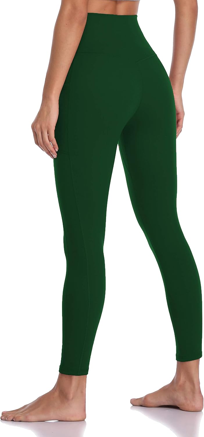 Colorfulkoala Women's High Waisted Tummy Control Workout Leggings 7/8 Length Yoga Pants with Pockets
