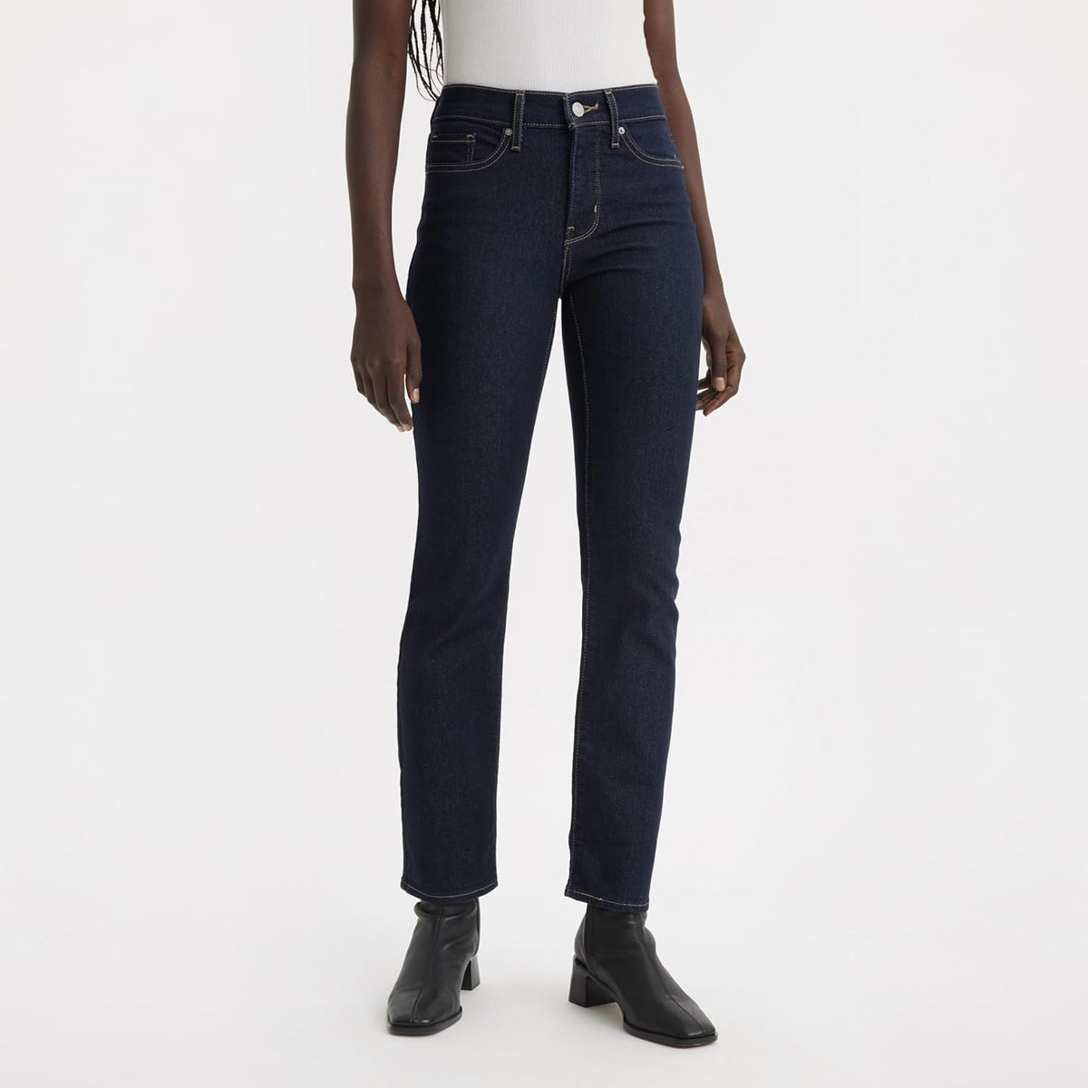 314 Shaping Straight Jeans for Women, Dark Indigo – image 3