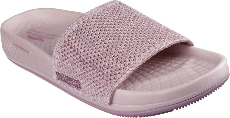On-the-go Arch Fit Hyper Slide W/Heather Knit womens Slide Sandal - Mauve