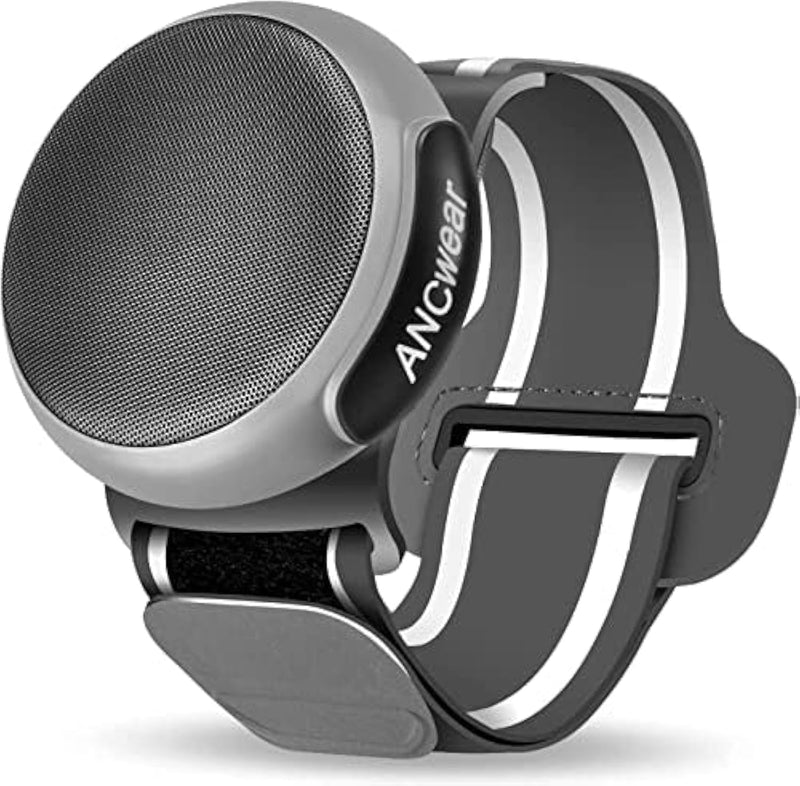 Wearable Bluetooth Speaker with 17 White Noise Sound Options, TWS Speaker Built-In Microphone, Clip-On Noise Machine, Waterproof Portable Speaker for Outdoor Activities, Hiking, and Running – Grey