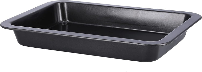 Royalford 3Pcs Non-stick Bakeware Set - Cookie Sheet / Baking Sheet, 12Pcs Muffin Pan Cupcake & Roasting Wide Handle Bread Dessert Bakeware, Sponge Cake Chocolate for
