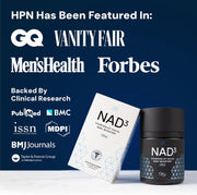 HPN NAD+ Booster (NAD3) Anti Aging Cell Booster True NAD Supplement Cell Regenerator 60 Veggie Capsules