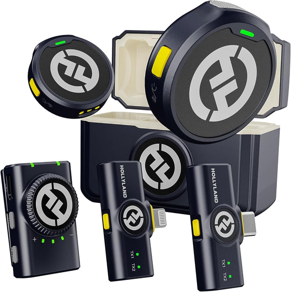 Hollyland - Lark M2 Combo Wireless Lavalier Microphone - Combo (Lightning/USB Type-C/3.5mm TRS)