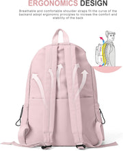 VECAVE Lightweight Casual Laptop Backpack Purse for Women,Travel Backpack with laptop compartment