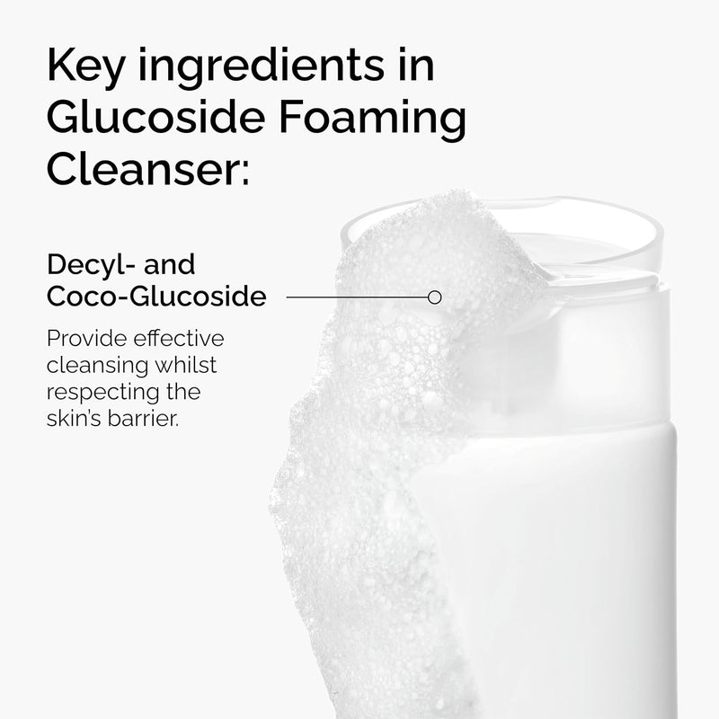 Glucoside Foaming Cleanser, Mild Foaming Face Wash for All Skin Types, Including Sensitive Skin, 150 ml