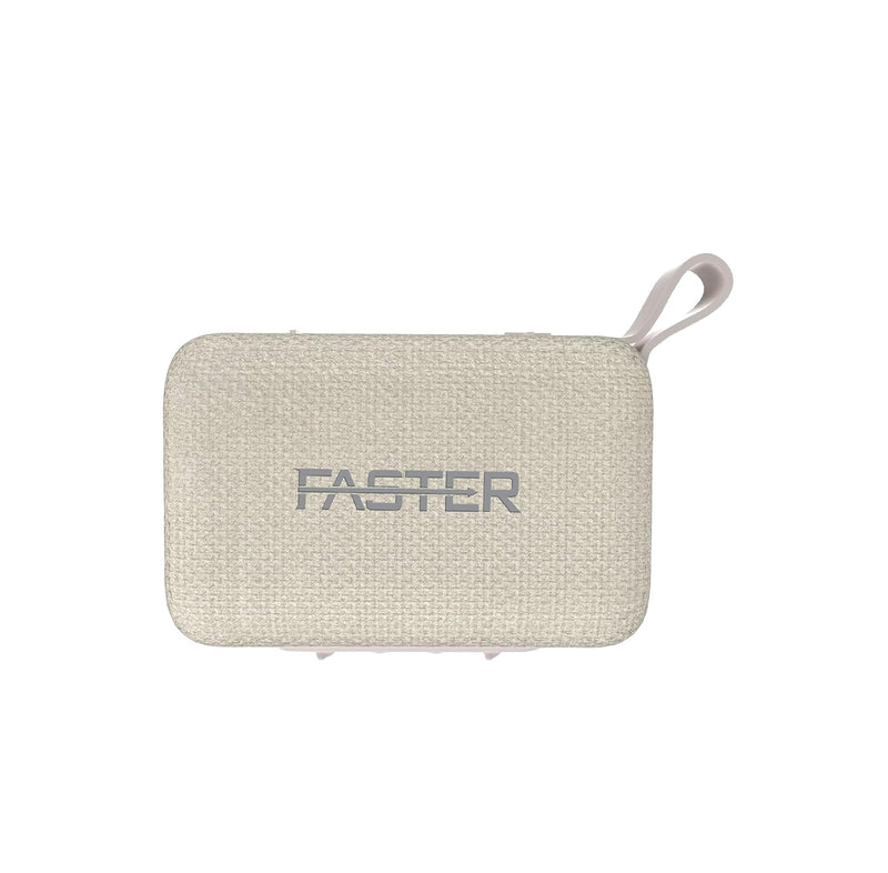 Faster BoomX Bluetooth Portable Speaker 5W- 20Hrs Playtime IPX4 Water Resistant Stereo Wireless Mini Speaker- 5.4 Bluetooth TWS AUX USB Type-C Wireless Speaker for Home Party Travel and Hiking (Beige)