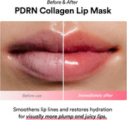 Abib PDRN Collagen Lip Mask Glazed Jelly 0.38 fl oz Korean Lip Butter Balm Overnight Sleeping Mask Hydrating Care Moisturizer Treatment for Flakey, Dry Lips - Pink