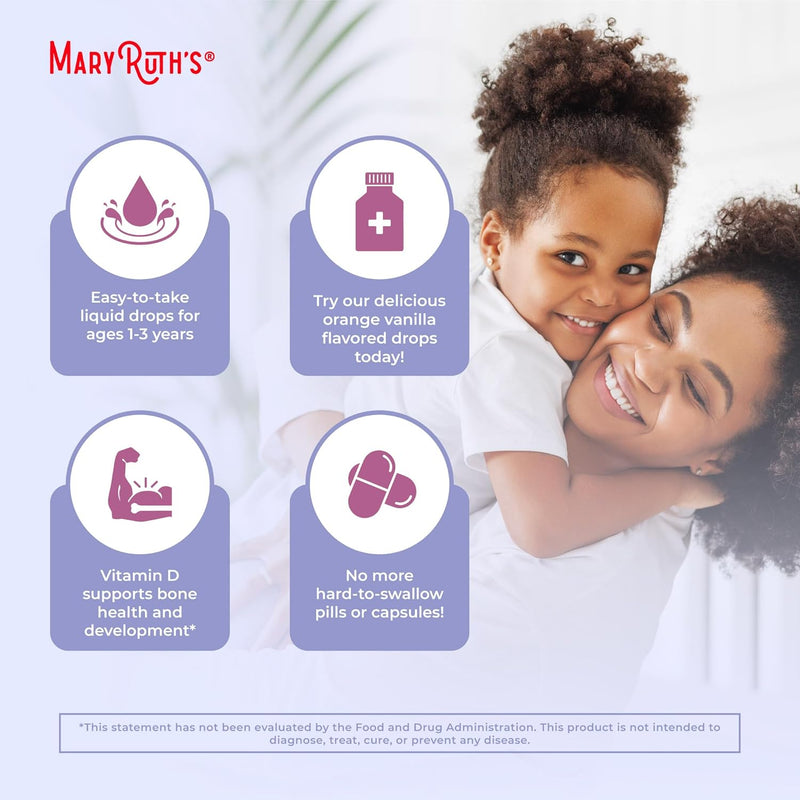 Multivitamin & Multimineral for Toddlers by USDA Sugar Free Multivitamin Liquid Drops for Kids Ages 1-3 Immune Support & Overall Wellness Vegan Non-GMO 2 Fl Oz