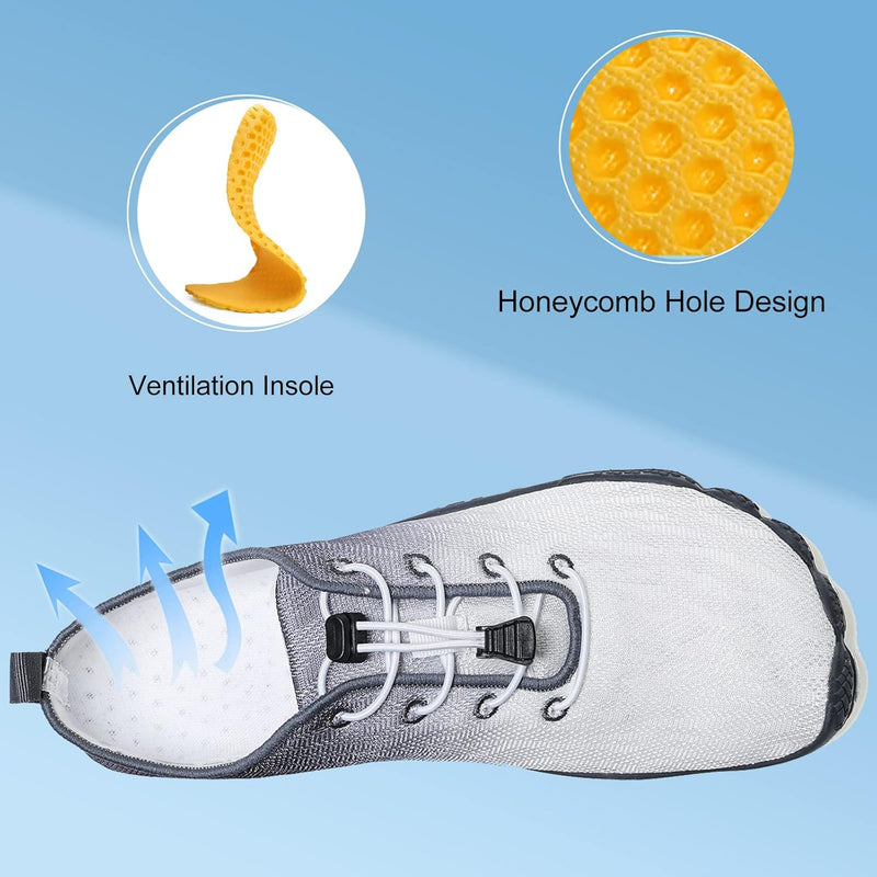 SYKT Water Shoes Mens Womens Quick-Dry Non-Slip Soft Barefoot Swimming Shoes Aqua Sports Outdoor Beach Surfing Diving Hiking Yoga Shoes
