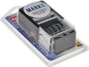 MARKQ Paid Stamp with Date, Self Inking Stamp for Office Business Supplies, Red Ink Date and Blue Text