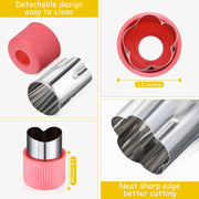 9 Pieces Sandwich Cutter and Sealer Set, Bread Decruster Pancake Maker DIY Cookie Cutters Vegetable Cutter Shapes for Kids, Ideal for School Lunch Boxes and Bento Boxes Boys Girls