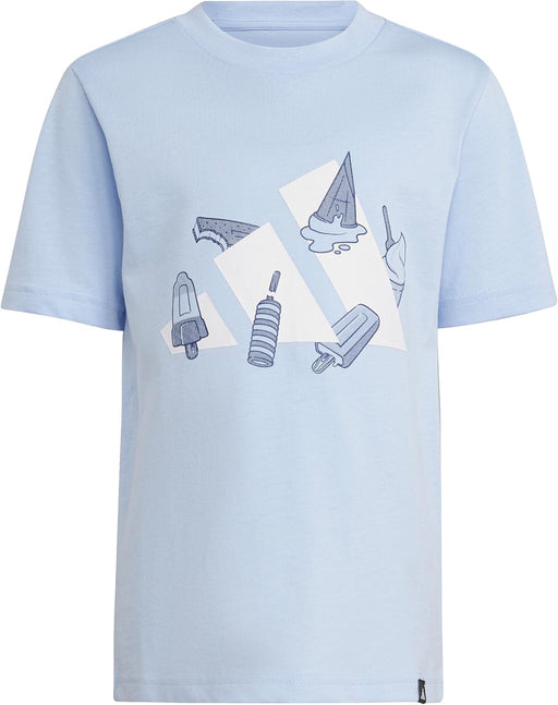 Unisex Kids Lounge Ice Graphic T-Shirt T-Shirt - Glow Blue