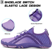 TcIFE Water Shoes for Men Women, Beach Shoes Summer Outdoor Footwear, Barefoot Socks, Quick Dry, for Beach, Swim, Pool, Surf, Boat, with Drain Holes