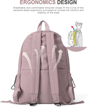 VECAVE Lightweight Casual Laptop Backpack Purse for Women,Travel Backpack with laptop compartment