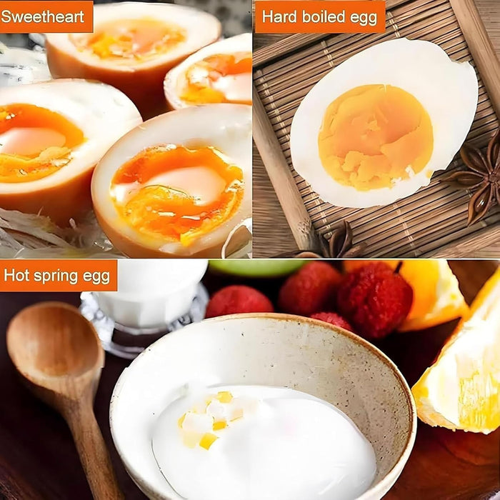 2600W Commercial Egg Boiler,Stainless Steel Egg Cooker with Mesh Basket, 45 Pcs Electric Poached Egg Maker with 30~110°C Temperature Control & 0-60 Timer for Soft-Boiled/Half-Boiled Egg