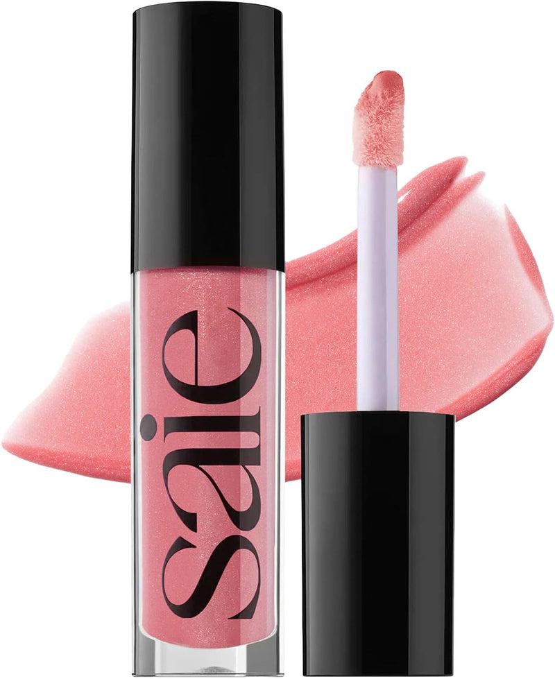 Glossybounce High-Shine Hydrating Lip Gloss Oil - Sheer Tinted Lip Oil with Hyaluronic Acid + Jojoba Oil for Long-Lasting Moisture - Bounce (.17 oz) - Disco - Shimmer Finish