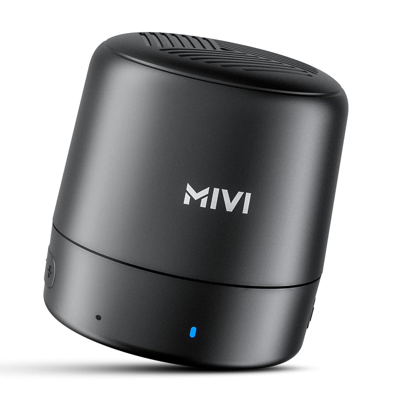 Mivi Play Bluetooth Speakers Wireless with 12 Hours Playtime. Wireless Speaker Made in India with Exceptional Sound Quality, Portable and Built in Mic-Black