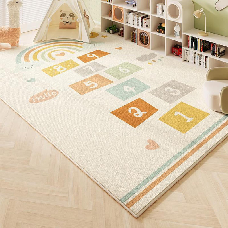 Portable Baby Play Mat, Washable Cotton Kids Playmat, Foldable Large Thick Activity, Non-Slip, Non-Toxic, Waterproof, Safe Crawling Mat For Toddler Boy Girl. (200X160CM)