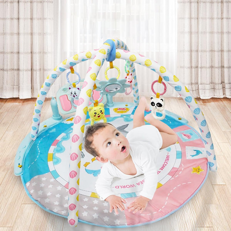 ECVV Baby Musical Gym & Crawling Mat Toy for Infants 3M+ Months with Height Ruler Color: Green