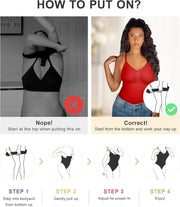 SHAPERX Bodysuit for Women Tummy Control Shapewear Seamless Sculpting Thong Body Shaper Tank Top