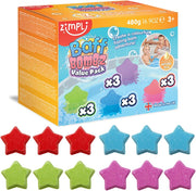 4 x Star Bath Bombs from Zimpli Kids, Bath Bombs Gift Box for Children, Bath Bomb Making Kit for Children, Spa Fizzies, Vegan Friendly & Cruelty Free - 12 count (Pack of 1)