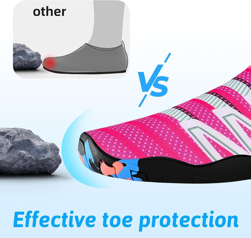 Water Shoes for Men Women, Swim Shoes Beach Pool Shoes Non-Slip Quick Dry Aqua Socks, Adult Barefoot Sports Shoes for Surf Water Yoga