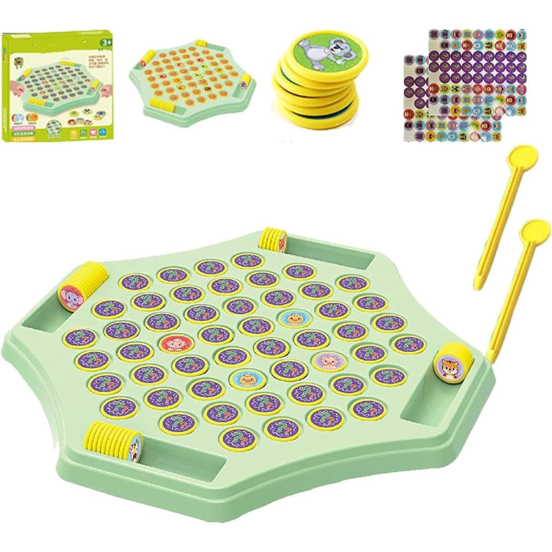 Flip Chess Memory, Flip Chess Memory Board Game, 4 Player Flip Chess Memory Game, Fruit Flip Chess Memory, Animal Flip Chess Memory Chess Game For Kindergarten Gathering Activity (Fruit)